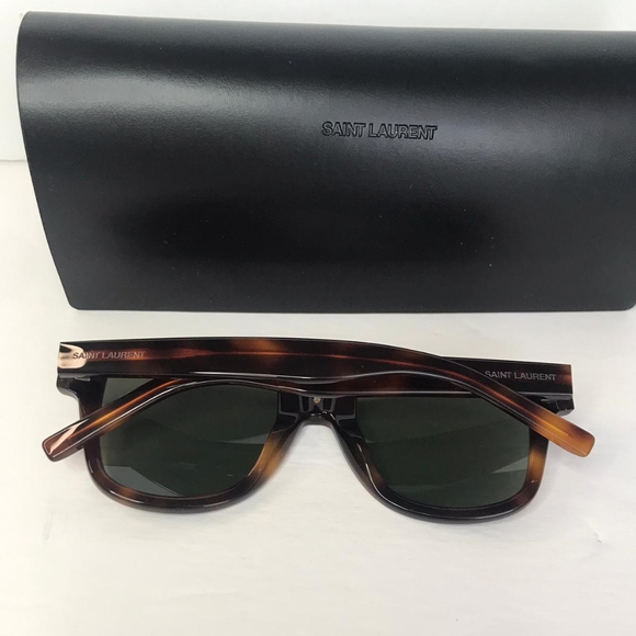 Authentic New Saint Laurent New Sl 51 Cut 002 Unisex Havana Sunglasses - Picture 8 of 11